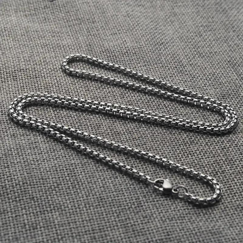 Stainless Steel Necklace, Street Fashionable Hip Hop Zircon Accessories for Men
