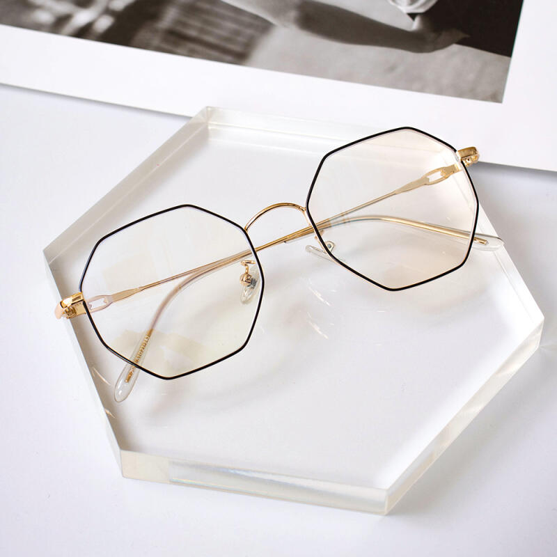 NeoRetro B2038 C5 Gold Black Blue Light Blocking Glasses none