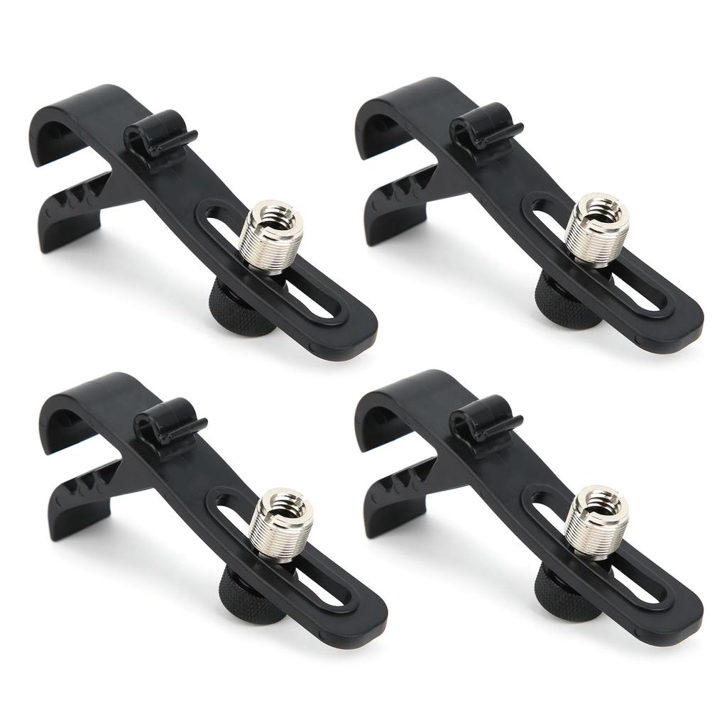 4Pcs Drum Microphone Clip Shockproof Securing Clamp Holder Musical Instrument Supplies