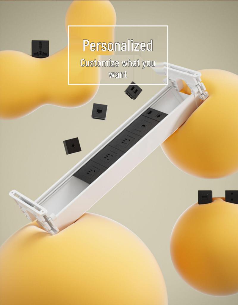 Under Desk Cable Management Rack: Executive Desk Organizer for Power Strips and Wires