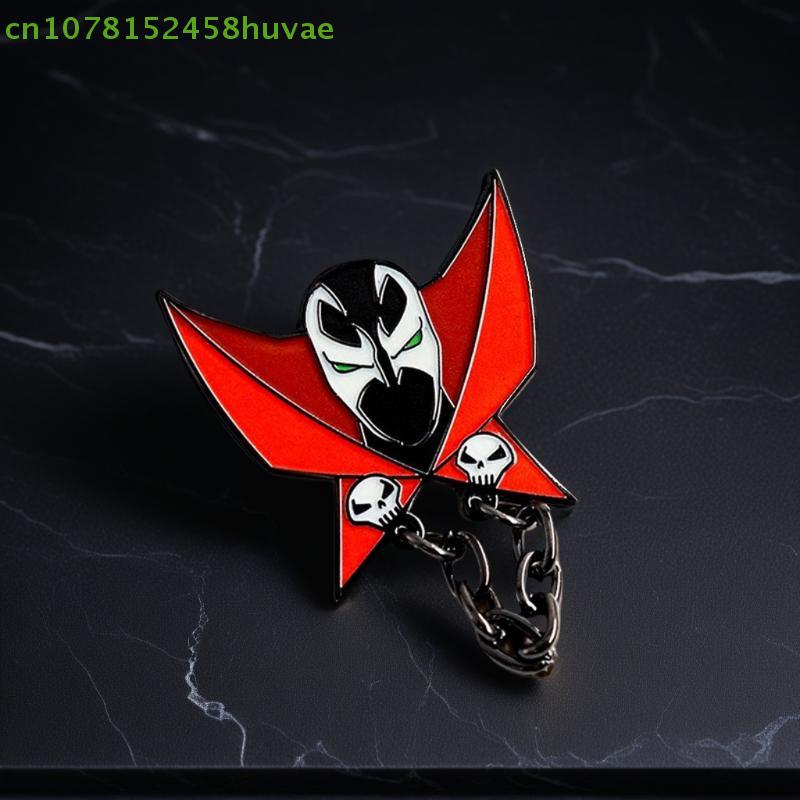 1 Pc Gothic Enamel Dark Hero Lapel Badge Classic Brooch Pin Jewelry Halloween Decorative