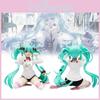Figure Hatsune Miku Model Toy Cute Cat Ears Sitting Table Decoration Doll Figure