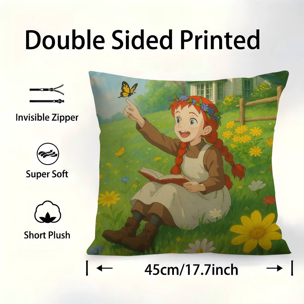 Green Wall Anne Sherley With E Cushion Cover Inches Farmhouse Decor Home Throw Pillow Covers For Couch Decorations