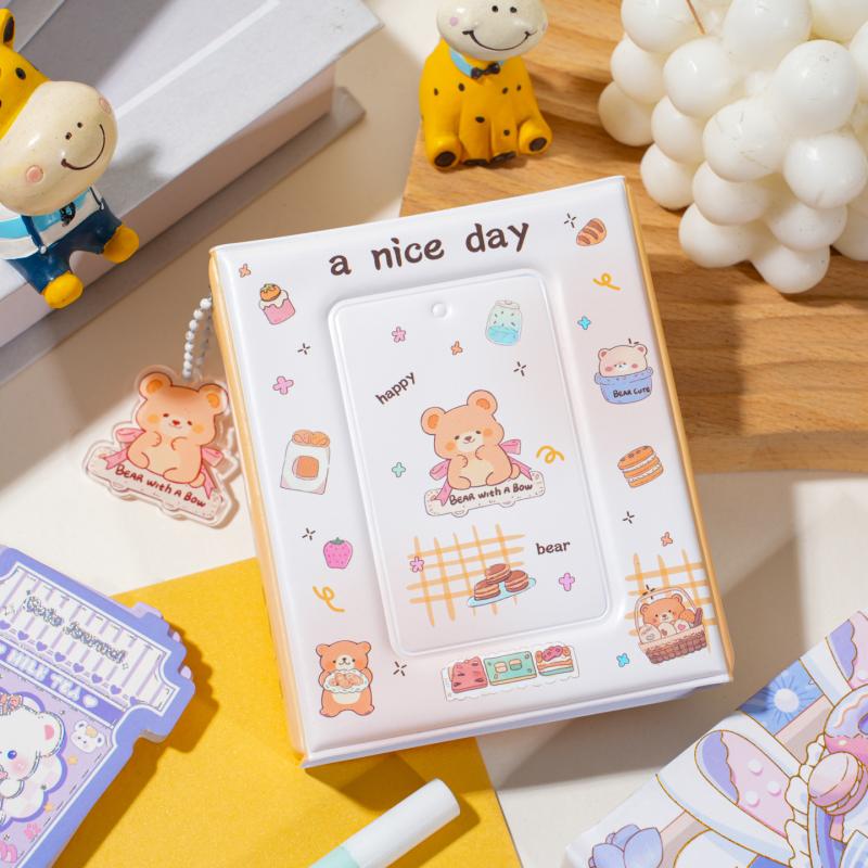 1 Stück 36 Fächer 3 Zoll Idol Karten Sammelalbum Niedliches PVC Fotoalbum Cartoon Fotokarten Aufbewahrungshülle