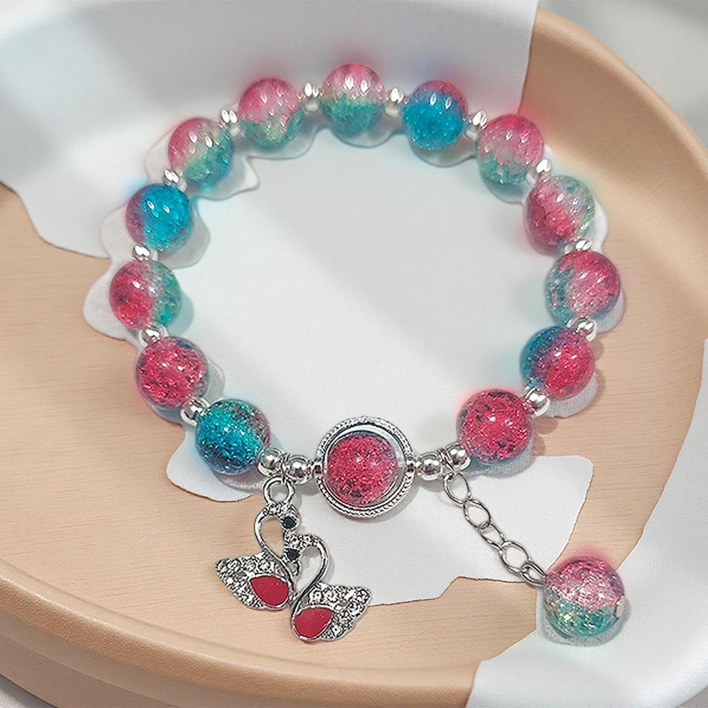 Butterfly Love Flower 10mm Handmade Beaded Bracelet - Original, Personalized, Exquisite Jewelry Gift for Friends and Newcomers