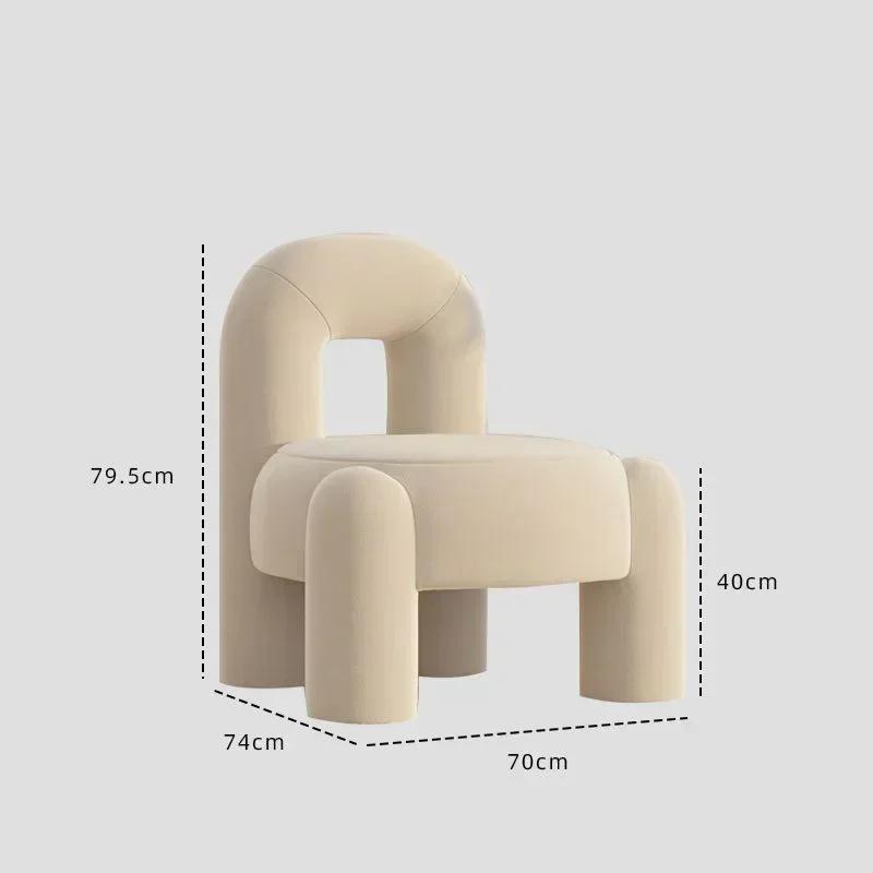 High Grade Luxury Single Seat Modern Tables Chairs Light Luxury Leisure Household Single Sofa Ins Style Beauty Salon Cafe
