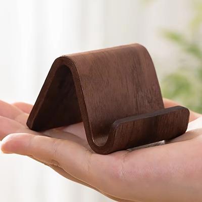 Multifunctional Solid Wood Phone Holder Stable Phone Kickstand Creative Tablet Holder  Gifts