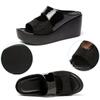 Summer New Women's Sandals Fashion Sequins High Heels Outdoor Sandals Ladies Wedge Heel Platform Slippers