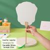 Children's DIY Ancient Style Hand-Painted Round Fan Kit with Thickened Xuan Paper for Crafts & Coloring