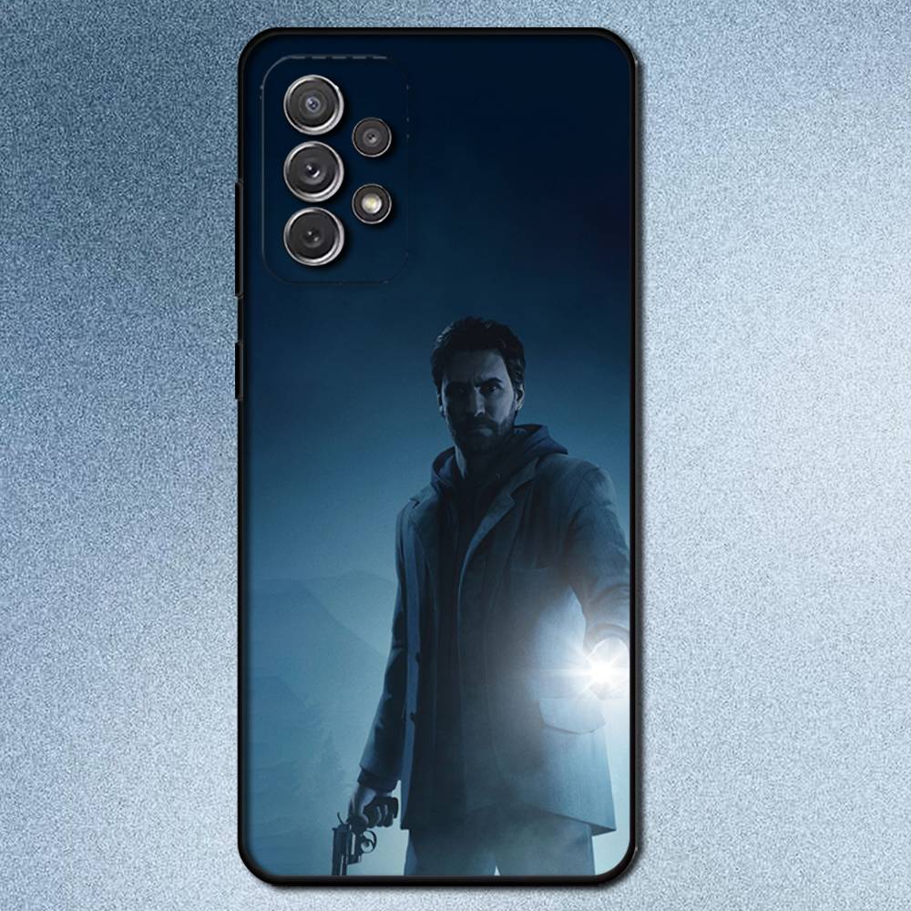 Coole Alan Wake Spiel Handyhülle Für Samsung S 9,10,21,30,22,23,24,25,Ultra,Plus,Lite,FE,4,5G Schwarz Weich Präzise