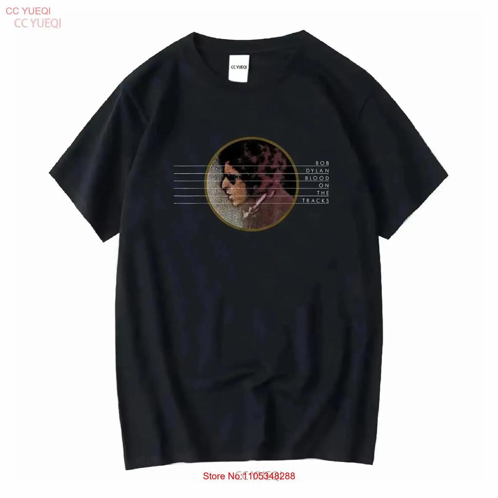 Bob Dylan Blood On The Tracks Maglietta Vintage Versatile Elasticizzata Traspirante Moda Streetwear Morbida Leggermente Casual