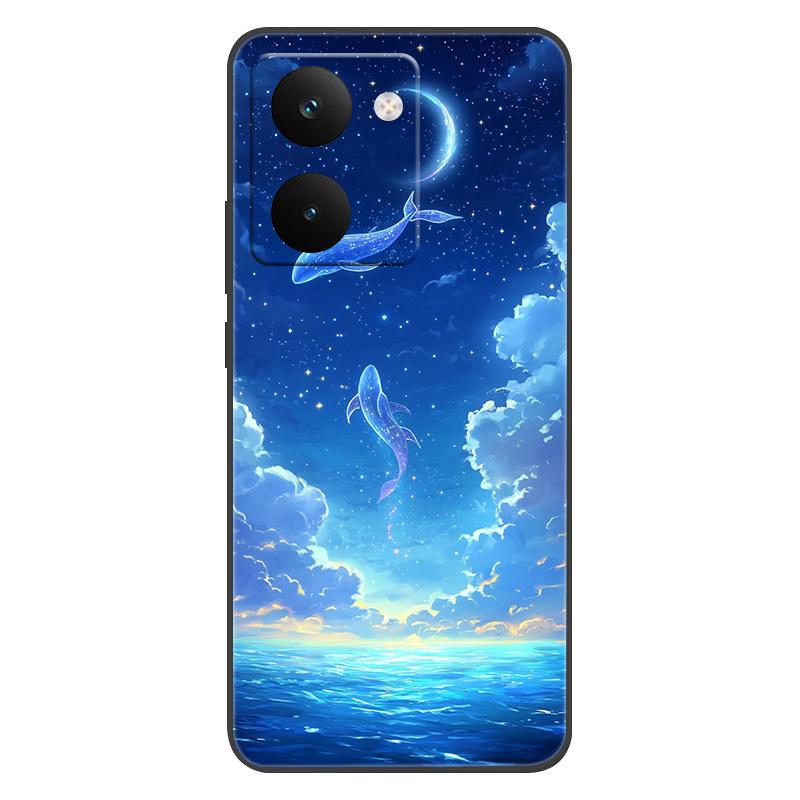 For Realme P3 Ultra 5G Fashion Popular Cover Anti-fingerprint Soft Silicone Back Cover For Realme P3 Ultra Beach Scenery Funda