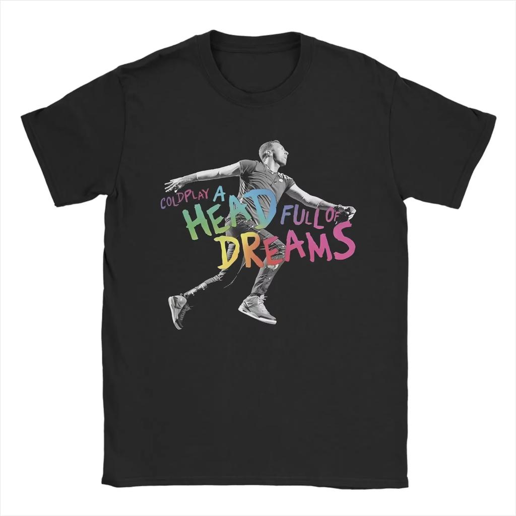 Coldplay A Head Full of Dreams Front Graphic Print T Shirt Unisex Rock Band Merch Short Sleeve Streetwear Tees Tops for Men Women Fan Clothes