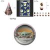 Baby Yoda Themed Birthday Party Decor Supply Set For Childrens Celebrations**