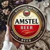 Retro plechová cedule Amstel Beer Nástěnná dekorace 8x12 palců Vintage pro Bar Man Cave Pub