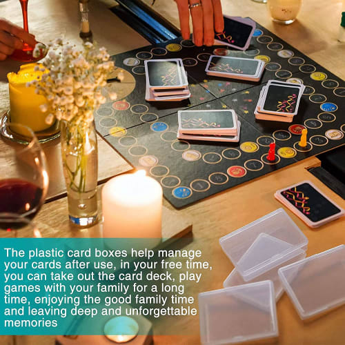 10-Piece Playing Card Box, Trading Card Case, Card Storage Organizer, Clear Card Case, for Gaming Cards, Plastic Storage Box