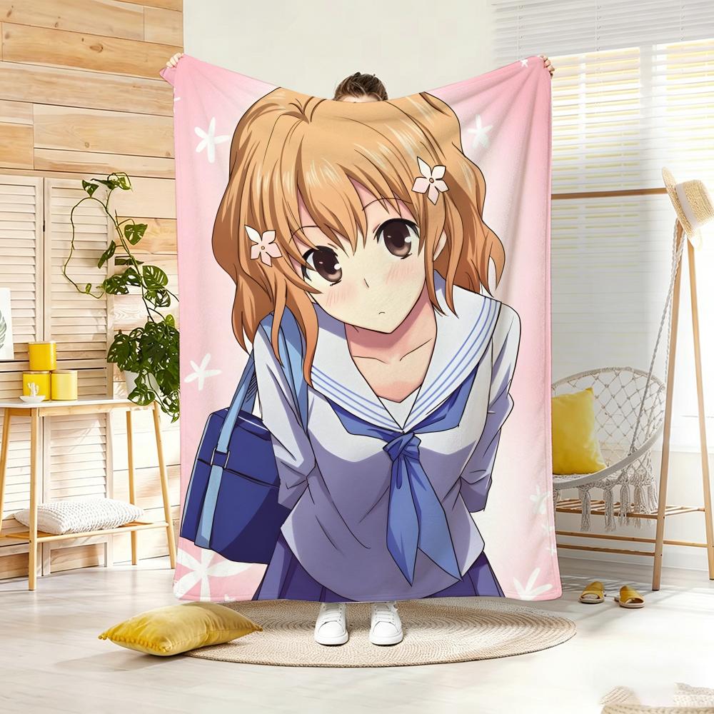 Anime H-HanasakuS IrohaS Throw Soft Warm Throw Blanket for Bedroom Living Room Bed Travel Camping Picnic Gift