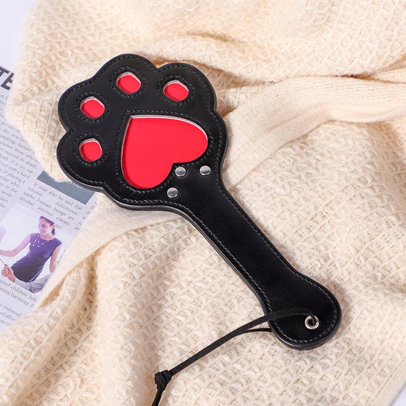 BLACKWOLF Cute BDSM Spanking Paddle Beat Cat Claw Sex Paddle Slave Kinky SM Products Bondage Whip Sex Toys for Couples