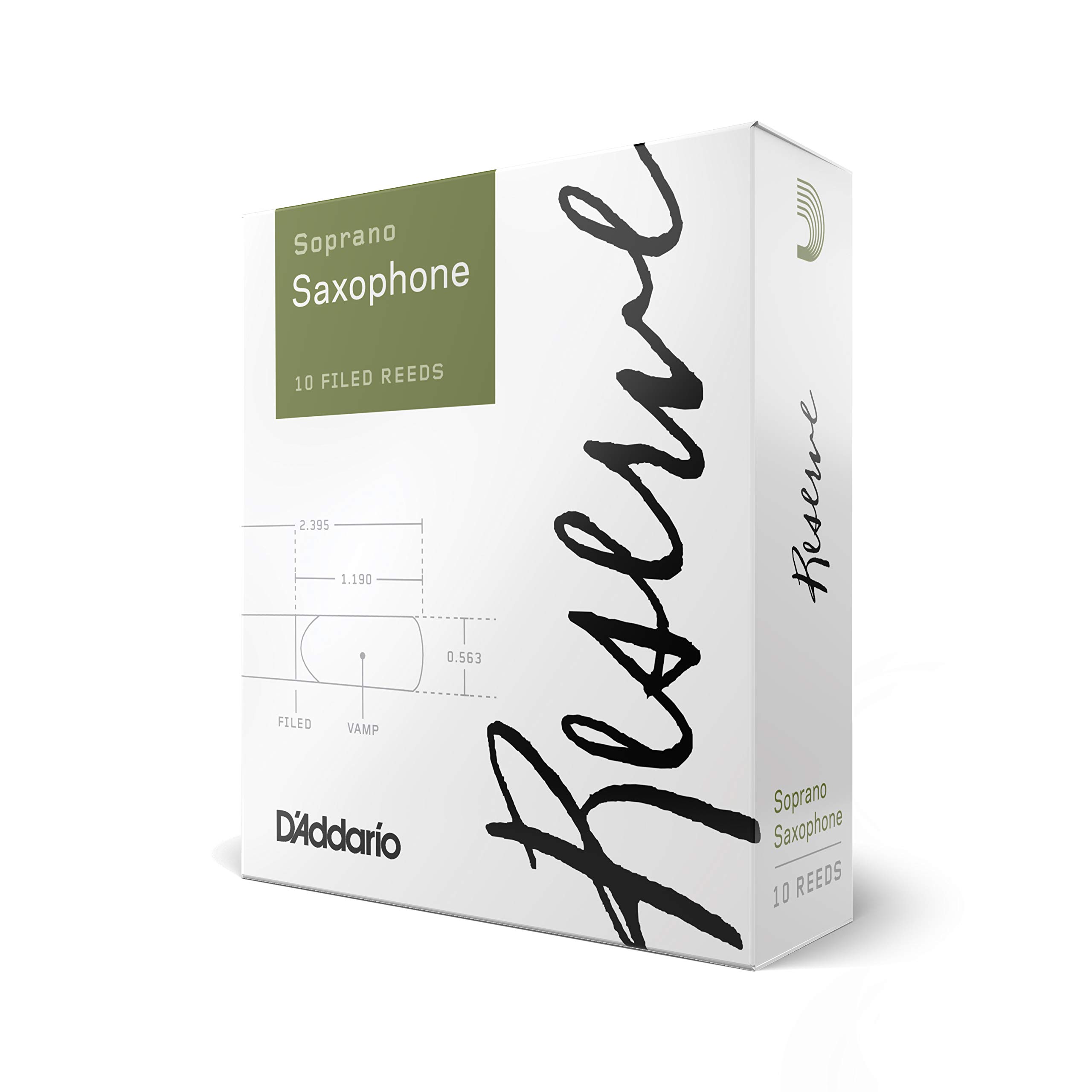 

D Addario WoodWinds Трость D Addario для сопрано-саксофона RESERVE DIR10305 [Твёрдость: 3.0+] Упаковка из 10 шт.