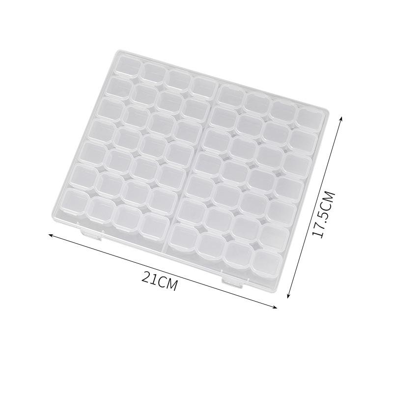 1Pc Multifunctional Clear Plastic Organizer Box with Grids Container Craft Storage for Beads Organizer Art DIY Jewelry