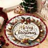 Christmas Round Rugs: Santa, Trees, and Merry Decor for Your Home! Bedroom Room Floor Mats New Year Home Decoration