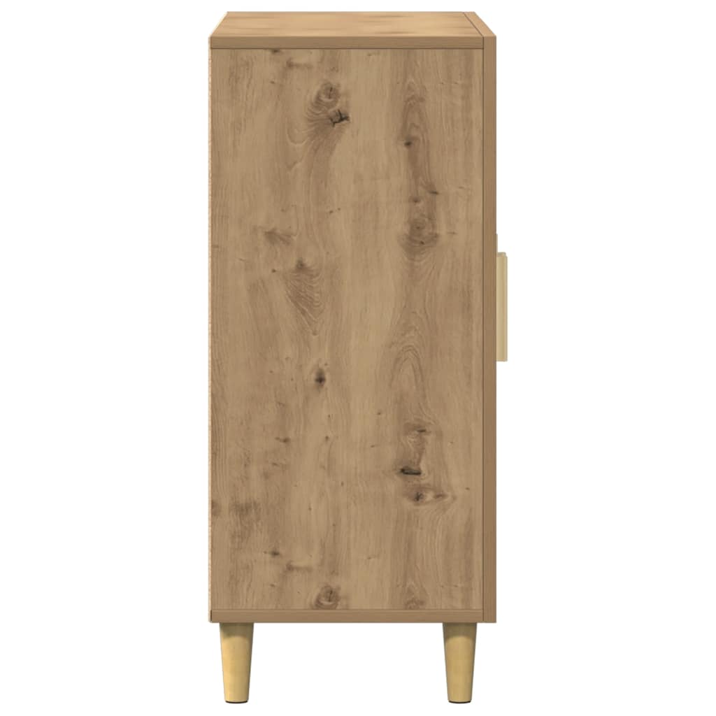 Vidaxl Szafka, Dąb Artisan, 90X34X80 Cm, Materiał Drewnopochodny