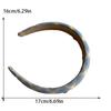 Spring New Sponge Headband for Women Elegant Gold Label Blue Wide Brimmed Hair Band Fashion Girl Face Wash Hair Hoop