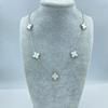 13MM Titanium Steel 5 Flowers Double Sided Shell Star Pattern Shell Lucky Four Leaf Clover Necklace