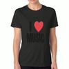 I Love Mom Women's Cotton T Shirt, Pure Cotton Premium Print, Durable, Casual Fashion, Mother's Day Gift Idea, Heart Graphic Tee, Express Your Love Wi