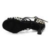 High Heel Latein Tanzschuhe Erwachsene Damen Weichsohle Tango Salsa Ballsaal Gesellschaftstanzschuhe Absatz 7cm