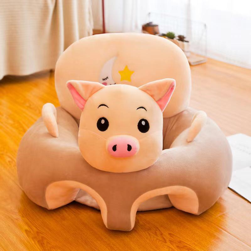 Adorable Animal-Shaped Infant Training Chair & Plush Sofa