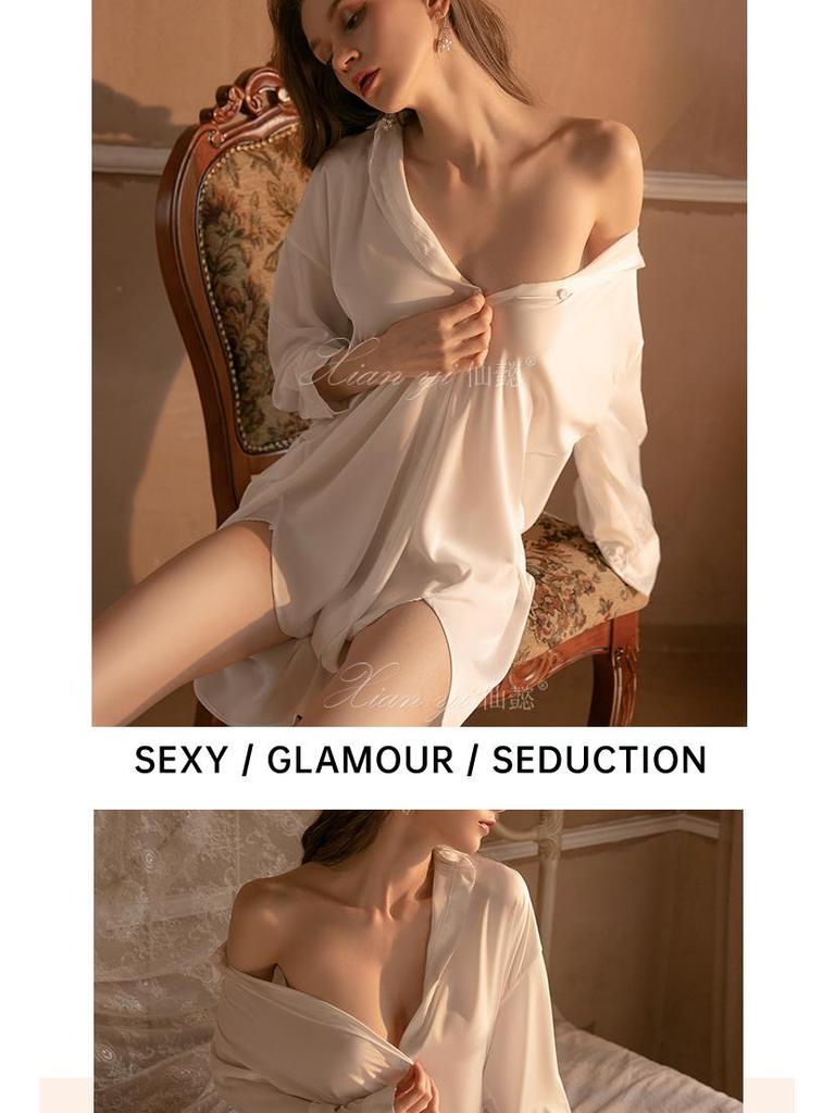 Xianyi Women's Sexy Boyfriend Style Summer Pajamas: Thin, High-End, Plus Size, Wearable Outside.