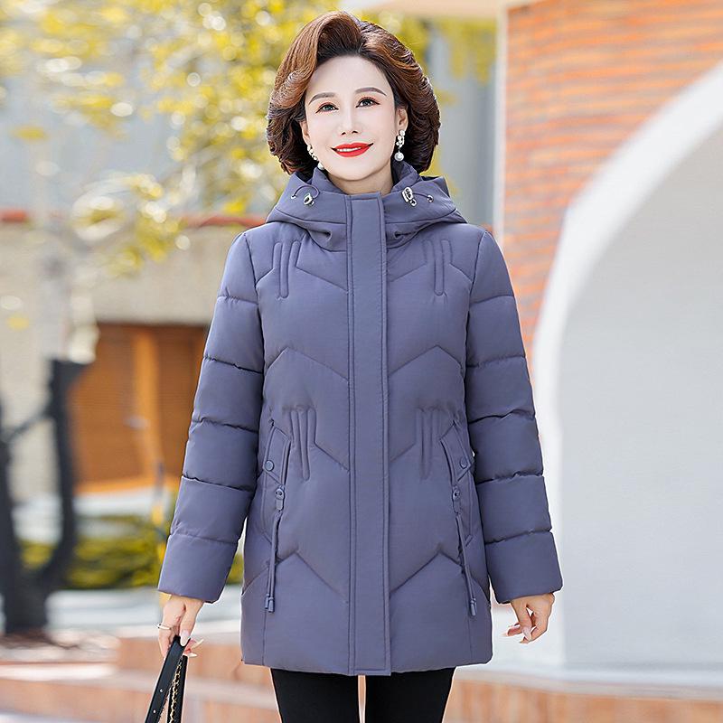 2025 New Style Mid-length Thickened Down Jacket for Middle-aged and Elderly Women - Age-Reducing, Stylish, Plus Size Winter Coat