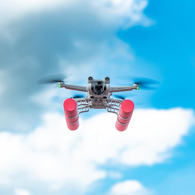 Float Holder Landing Gear Sled Style Damping Foot for Mini 3 Pro Drones Accessories Buoyancy Frame Part