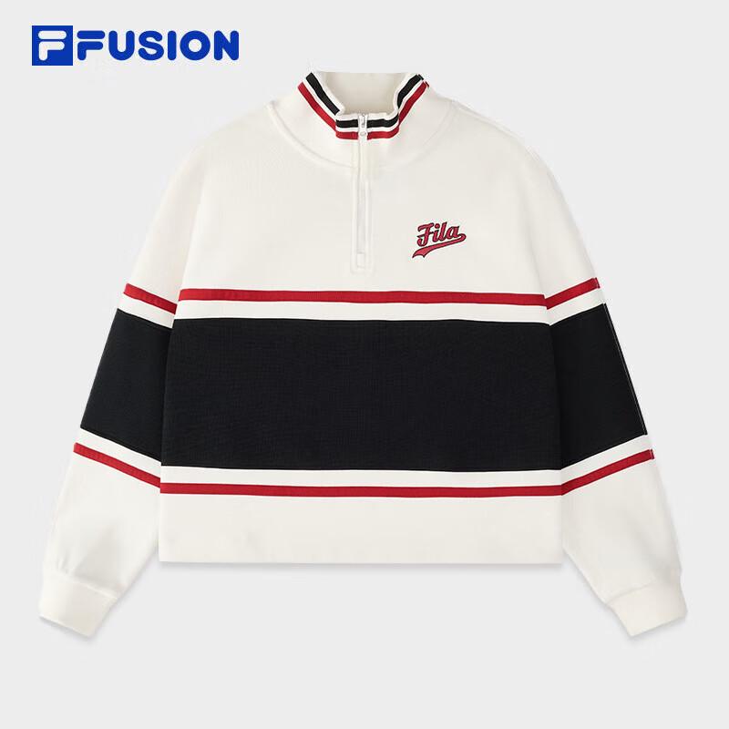 FILA FUSION Women s Color-block Pullover Sweatshirt S