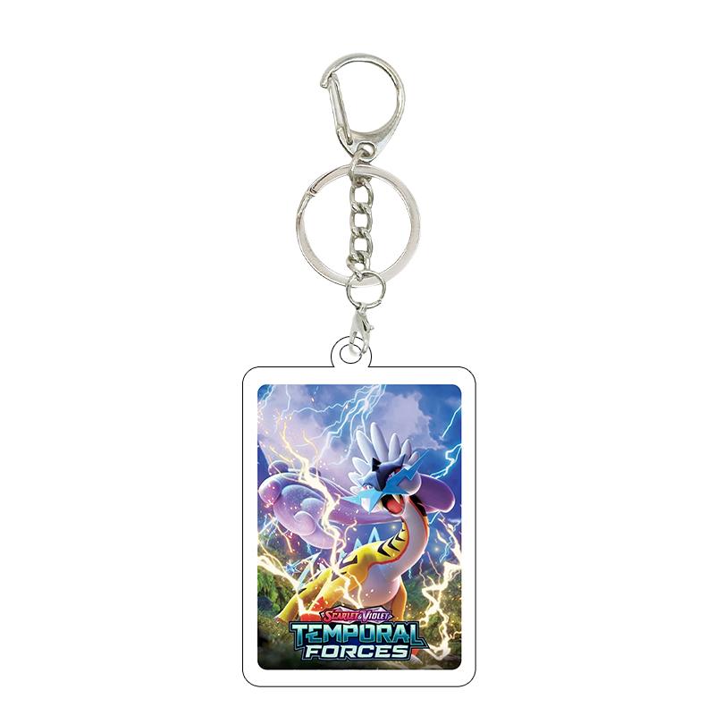 Anime Cartoon Gengar Psyduck Mew Bulbasaur Anime Game Characters Acrylic Pendant PKM Ptcg Decor Key Chain Ring for Fans Gifts