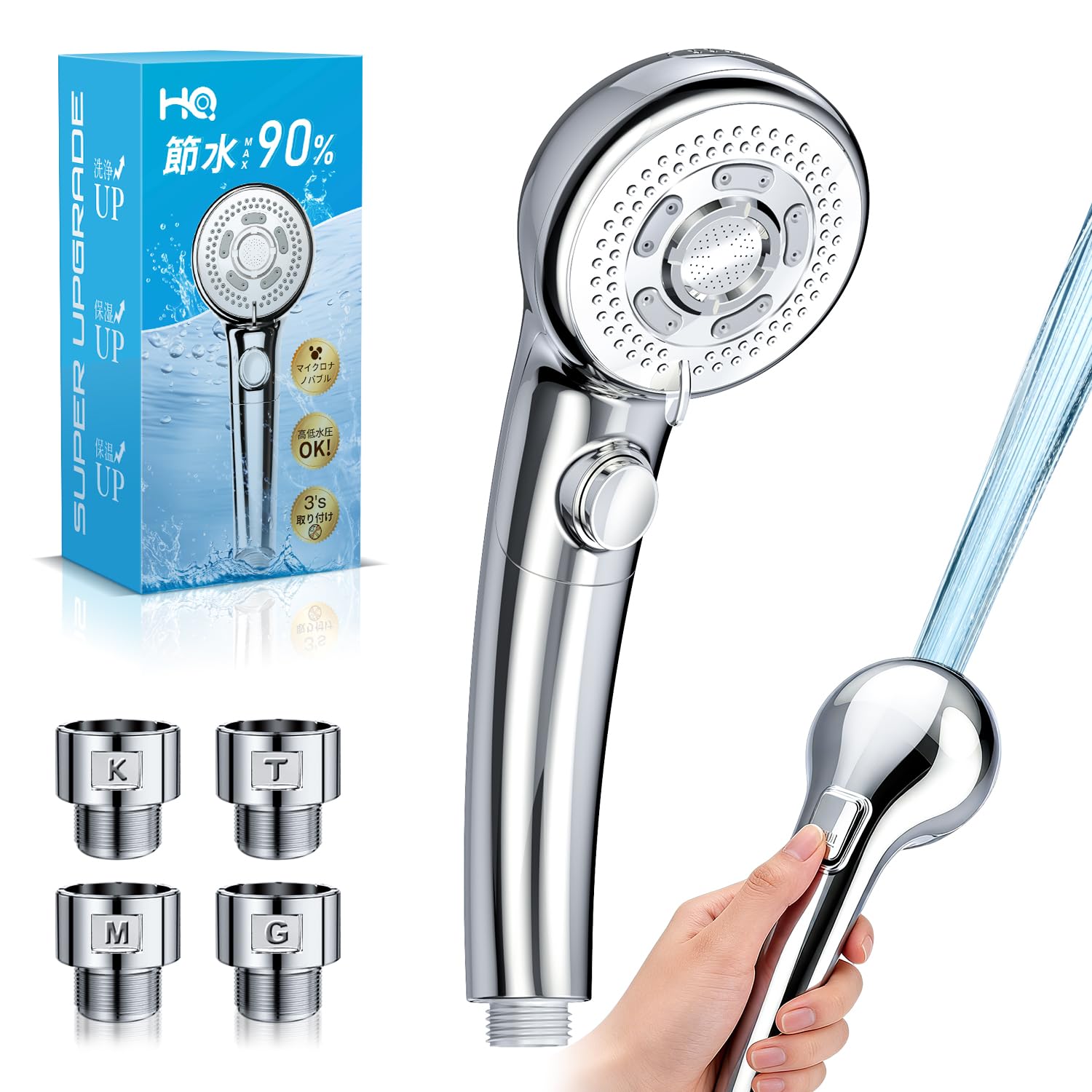 2026 Innovation Shower Water Saving and Water Bubble Shower Head with Water High Water Powerful Pore Dirt Skin Beautiful and Heat Bathroom Shower Mist