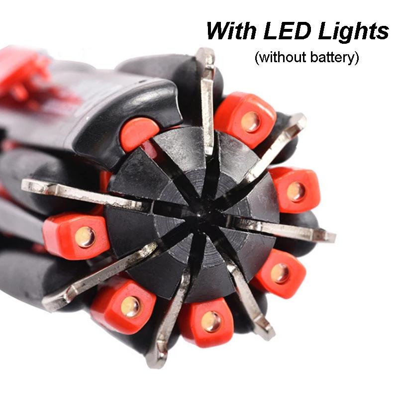 Sady šroubováků 8 v 1 Multifunkční ovladač Univerzální Bity šroubováků Osvětlení Opravy pro domácnost Ruční sada ručního nářadí