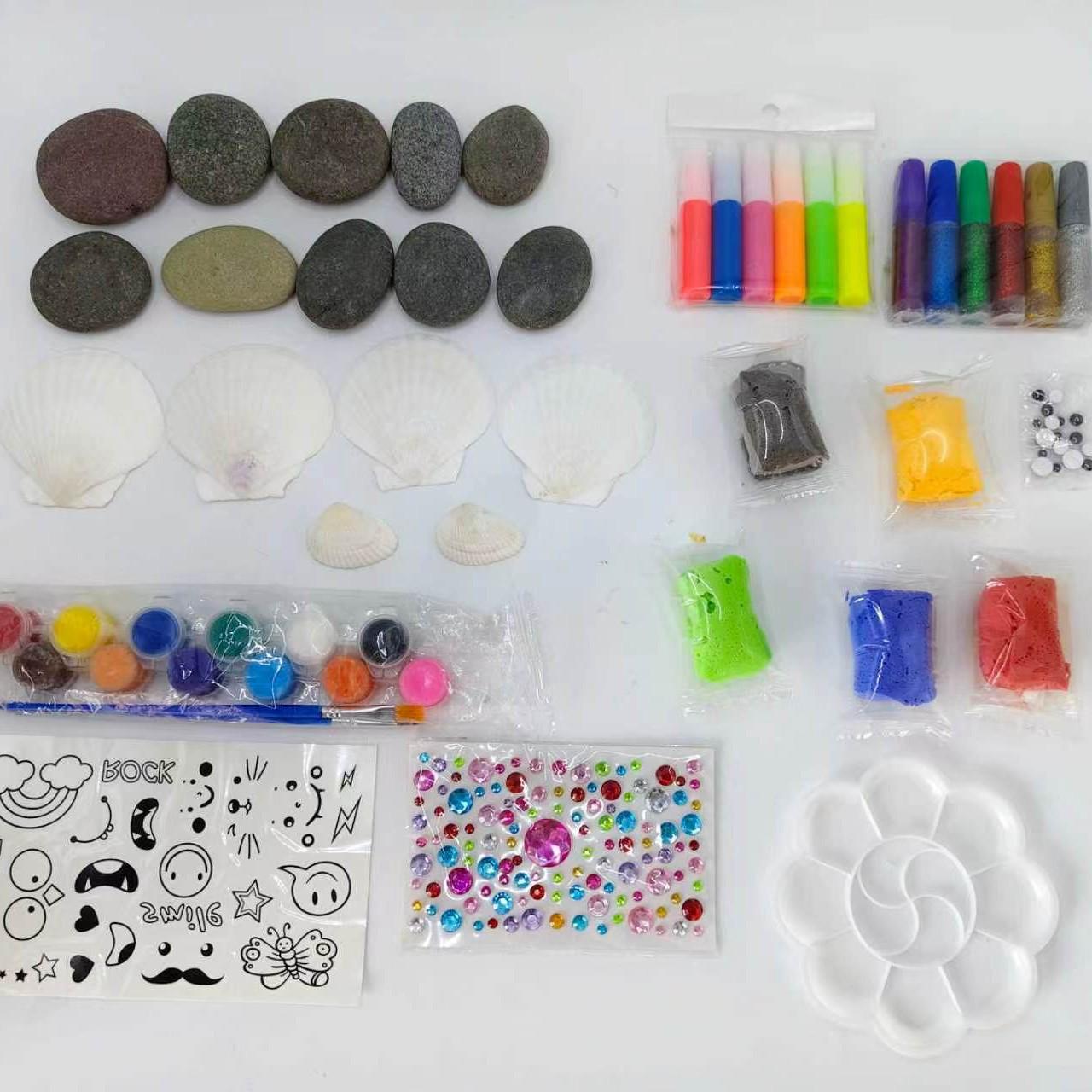 Pebble Set: Educational DIY Craft Materials for Children