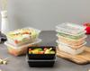 Disposable 750ml Rectangular Takeaway Box with Lid - Thickened Transparent Plastic Lunch/Fruit/Fast Food Container