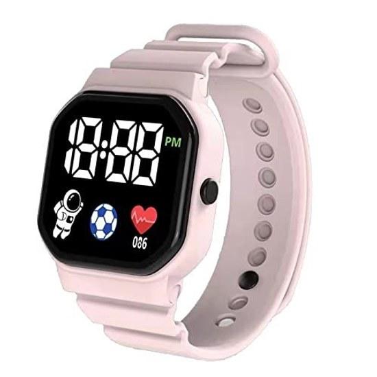 Unisex Square LED Digital Waterproof Sports Watch Electronic Wristwatch Comfortable Wear Men Women Students