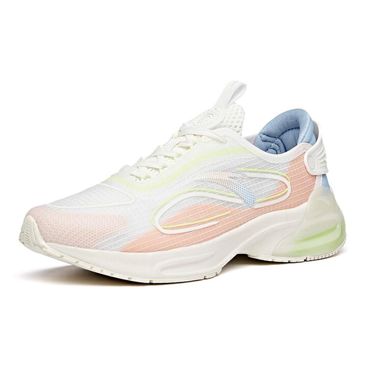 Anta Running Collection Slip Resistant Abrasion Resistant Low Top Running Shoes Women's Pink White 122125518-1