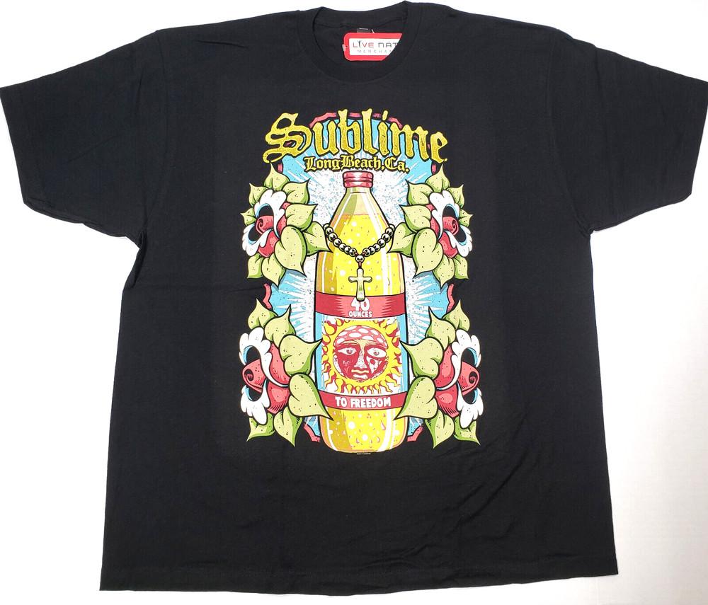 SUBLIME T-shirt Live Nation Licensed 40oz. Tee Men s 2XL Black New Unisex T-Shirt XXXL