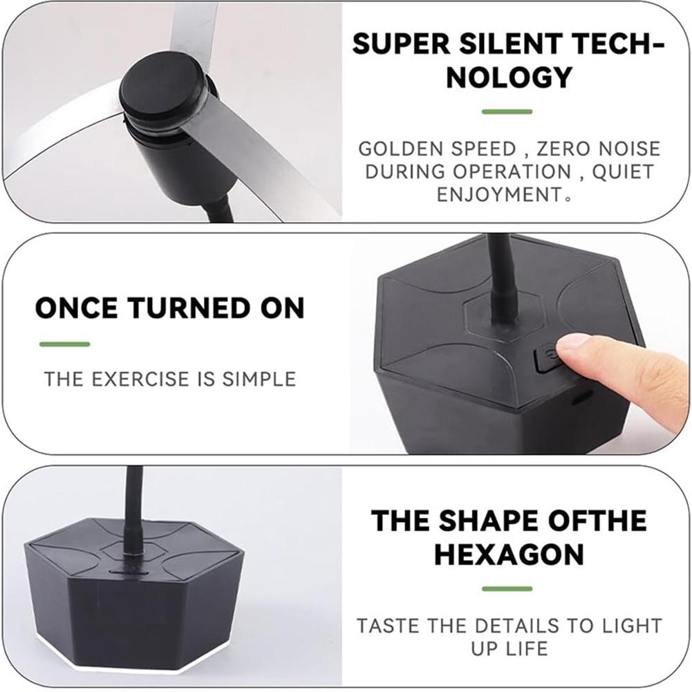 Fly Fan for Tables with Holographic Blades Food Spinning Fan Keep Flies Away Flexible Fly Fan for Picnic Kitchen Party