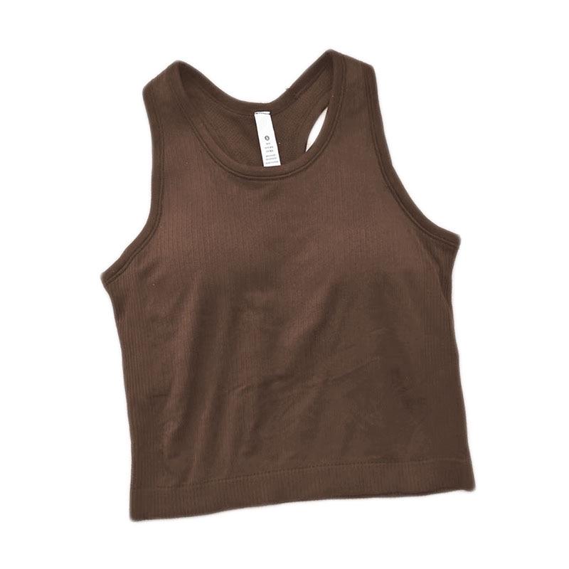 EBB TO STREET Women's Racerback Yoga Tank Top with Chest Pad - Summer Fitness Tight Fit