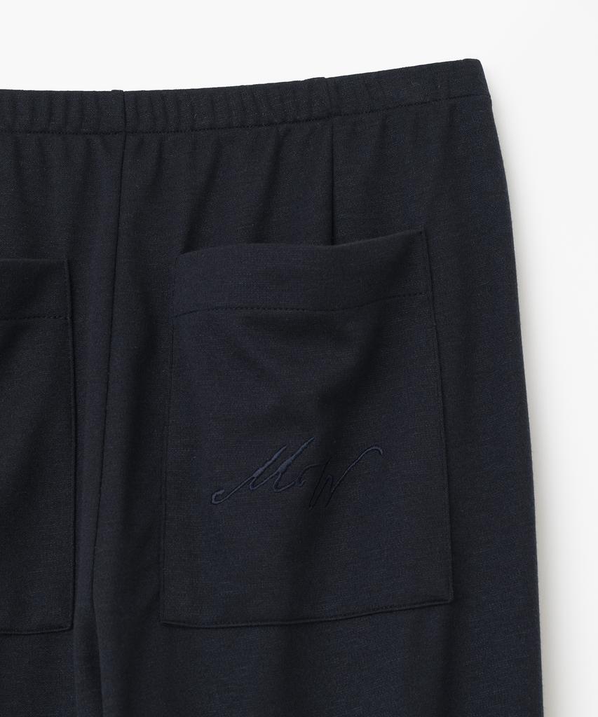 MILLO WOMEN Jersey Button-Up Joggers [Navy]