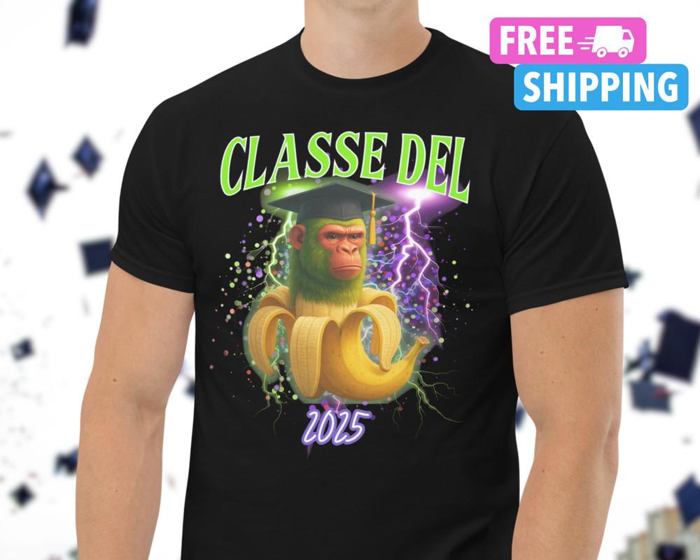 Chimpanzini Bananini Shirt Graduation Shirt 2025 Class of 2025 Shirt 2025 Senior Unisex T-Shirt XL
