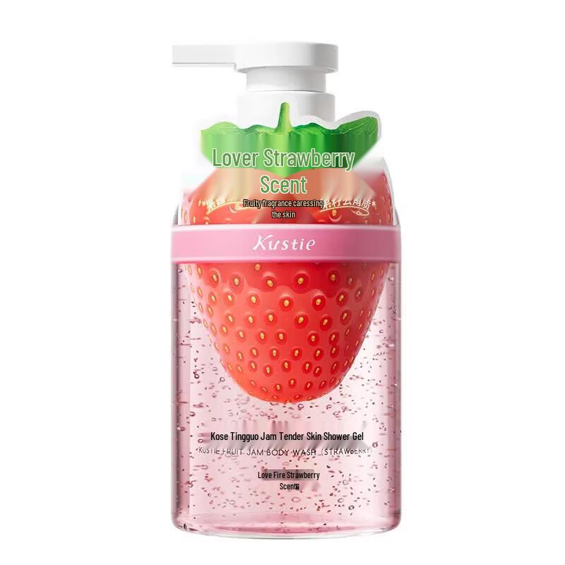 Kustie Strawberry Jam Skin-Nourishing Shower Gel