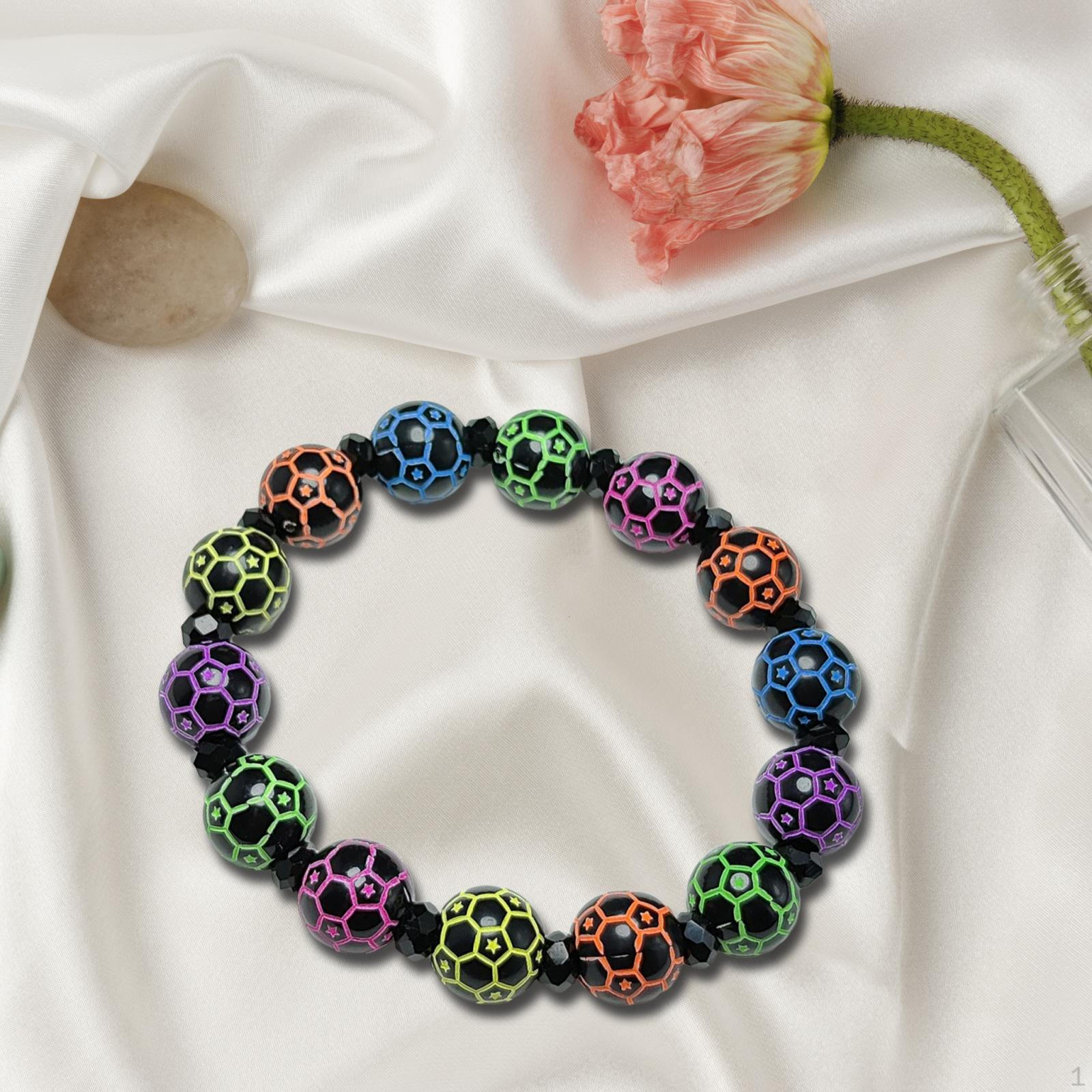 

Спортивный браслет Баскетбольный браслет из бисера Бейсбол Футбол Футбол Волейбол Регби Браслет для мужчин Style B