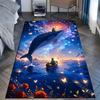 Whale fantasy under stars Print Carpet Rug for Living Room Bedroom Sofa Doormat Home Decor Non-slip Floor Mat